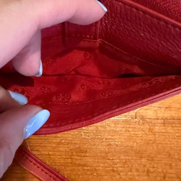Tory Burch Red Leather Wristlet Wallet - Picture 4 of 12
